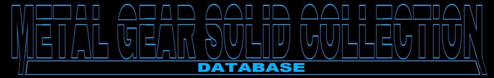 Metal Gear Solid Collection Database